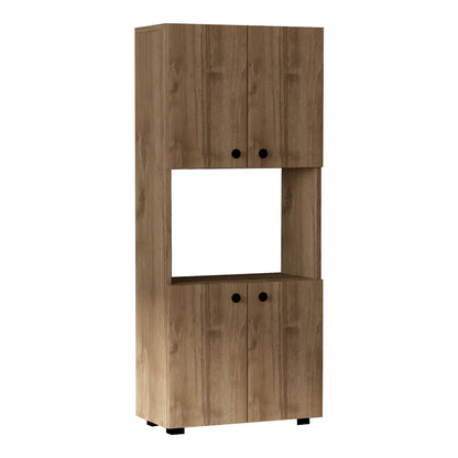 Στήλη Guzel pakoworld σε καρυδί απόχρωση 60x31.4x140εκ