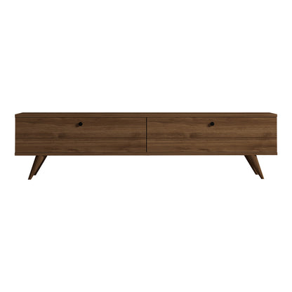 Έπιπλο τηλεόρασης Jate pakoworld σε καρυδί απόχρωση 160x25x40εκ