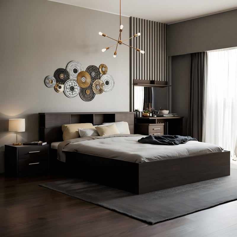 Κρεβάτι OLYMPUS pakoworld χρώμα wenge 160x200εκ