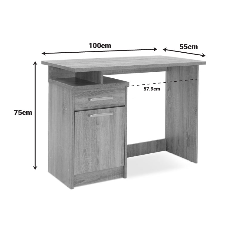 Γραφείο εργασίας Looney pakoworld χρώμα castillo-μπλε 100x55x75εκ