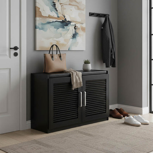 Παπουτσοθήκη-Σκαμπό Crispy pakoworld 9 ζεύγων χρώμα wenge με μαξιλάρι 94x34,5x60εκ