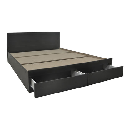 Κρεβάτι Olympus pakoworld με συρτάρι σε wenge απόχρωση 160x200εκ
