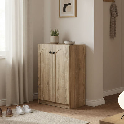 Παπουτσοθήκη-ντουλάπι Ambera pakoworld σε sonoma απόχρωση 60x36.5x81.5εκ