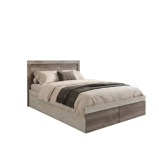 Κρεβάτι ημίδιπλο Olympus pakoworld με συρτάρι castillo toro 120x200εκ