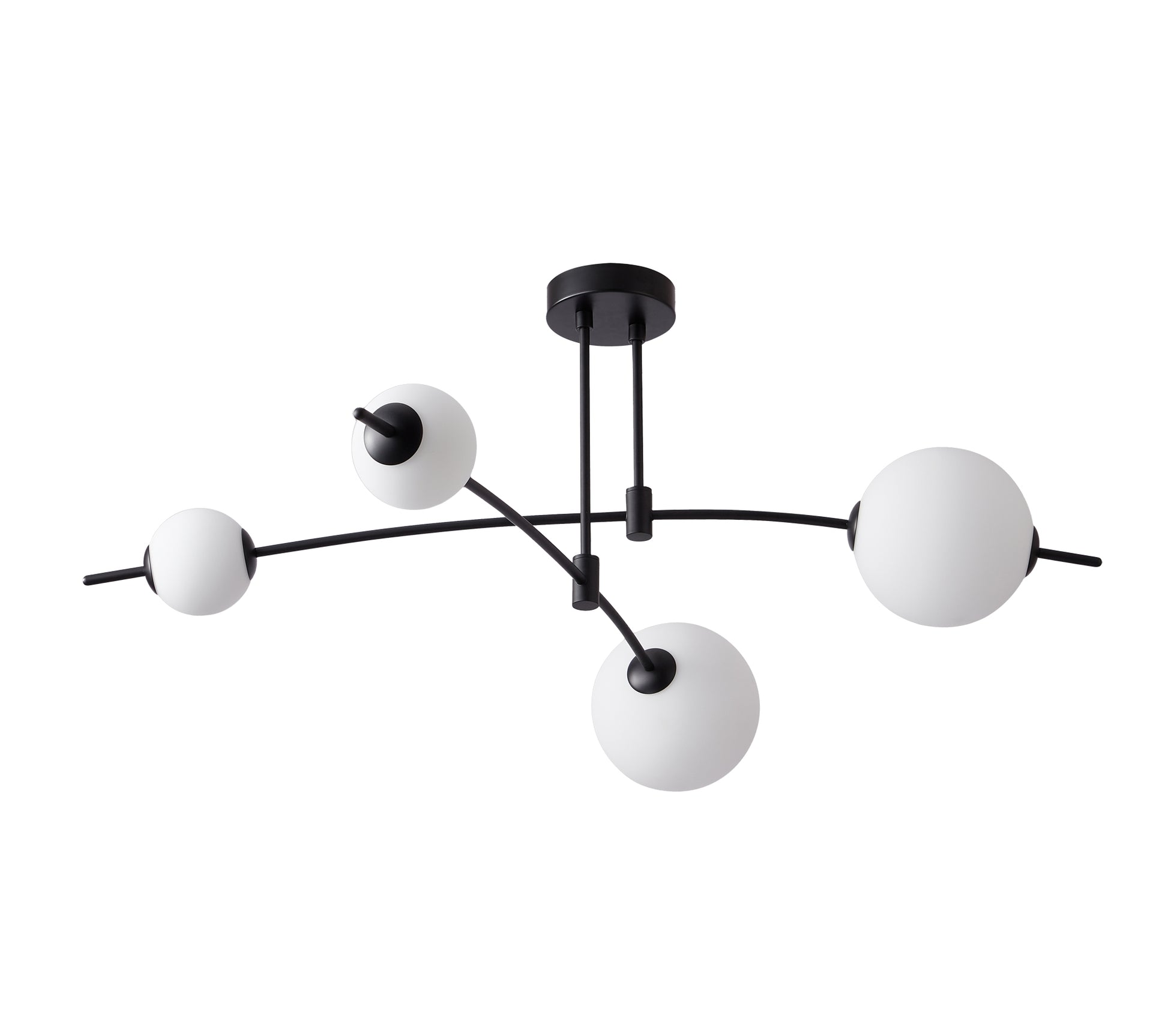 CCC 553-4 ΟΡΟΦΗΣ ΓΡΑΜΜΙΚΟ ΜΑΥΡΟΣ ΣΚΕΛΕΤΟΣ ΜΕ 4 ΦΟΥΣΚΕΣ LED 40W 3000K 2400 LMN