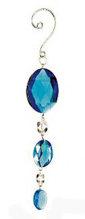 Χριστουγεννιάτικο Στολίδι Τυρκουαζ 3Πλο Οβαλ