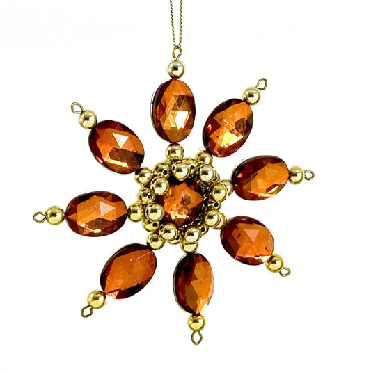 Χριστουγεννιάτικο Στολίδι Μαργαρίτα μελί Πέτρες