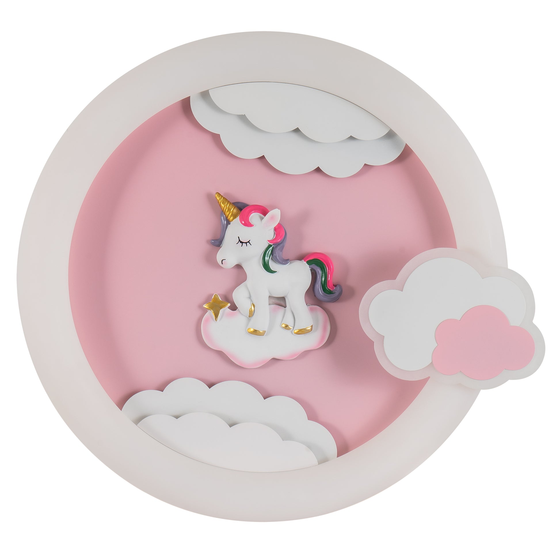 CCC 4319 ΠΛΑΦΟΝΙΕΡΑ ΠΑΙΔΙΚΗ LED ΡΟΖ ΜΟΝΟΚΕΡΟΣ CCT