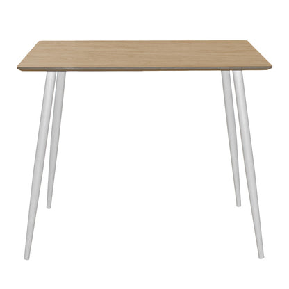 Τραπέζι Cuba pakoworld MDF sonoma-λευκό 70x70x75εκ