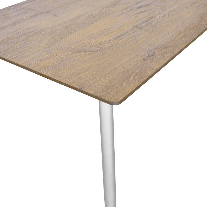 Τραπέζι Cuba pakoworld MDF sonoma-λευκό 70x70x75εκ