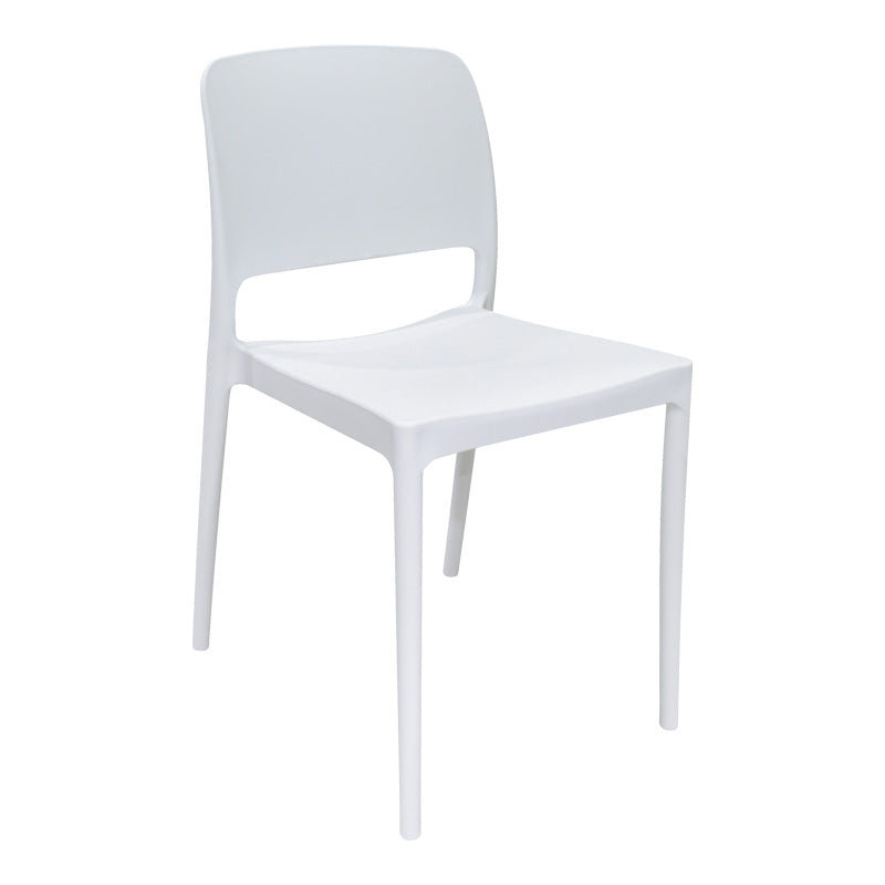 Καρέκλα Fenxy pakoworld pp σε λευκή απόχρωση 38x42x77εκ