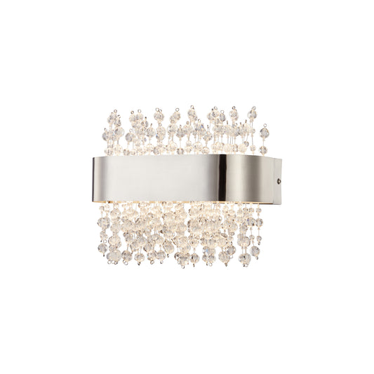WLC 2492 NM ΑΠΛΙΚΑ LED ΝΙΚΕΛ ΜΑΤ ΟΒΑΛ ΜΕ ΚΡΥΣΤΑΛΛΑ 24W 3500K 1500 LUM