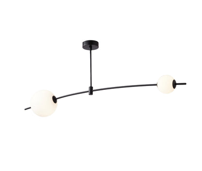 CCC 553-2 ΟΡΟΦΗΣ ΓΡΑΜΜΙΚΟ ΜΑΥΡΟΣ ΣΚΕΛΕΤΟΣ ΜΕ ΔΥΟ ΦΟΥΣΚΕΣ LED 20W 3000K 1200 LUM