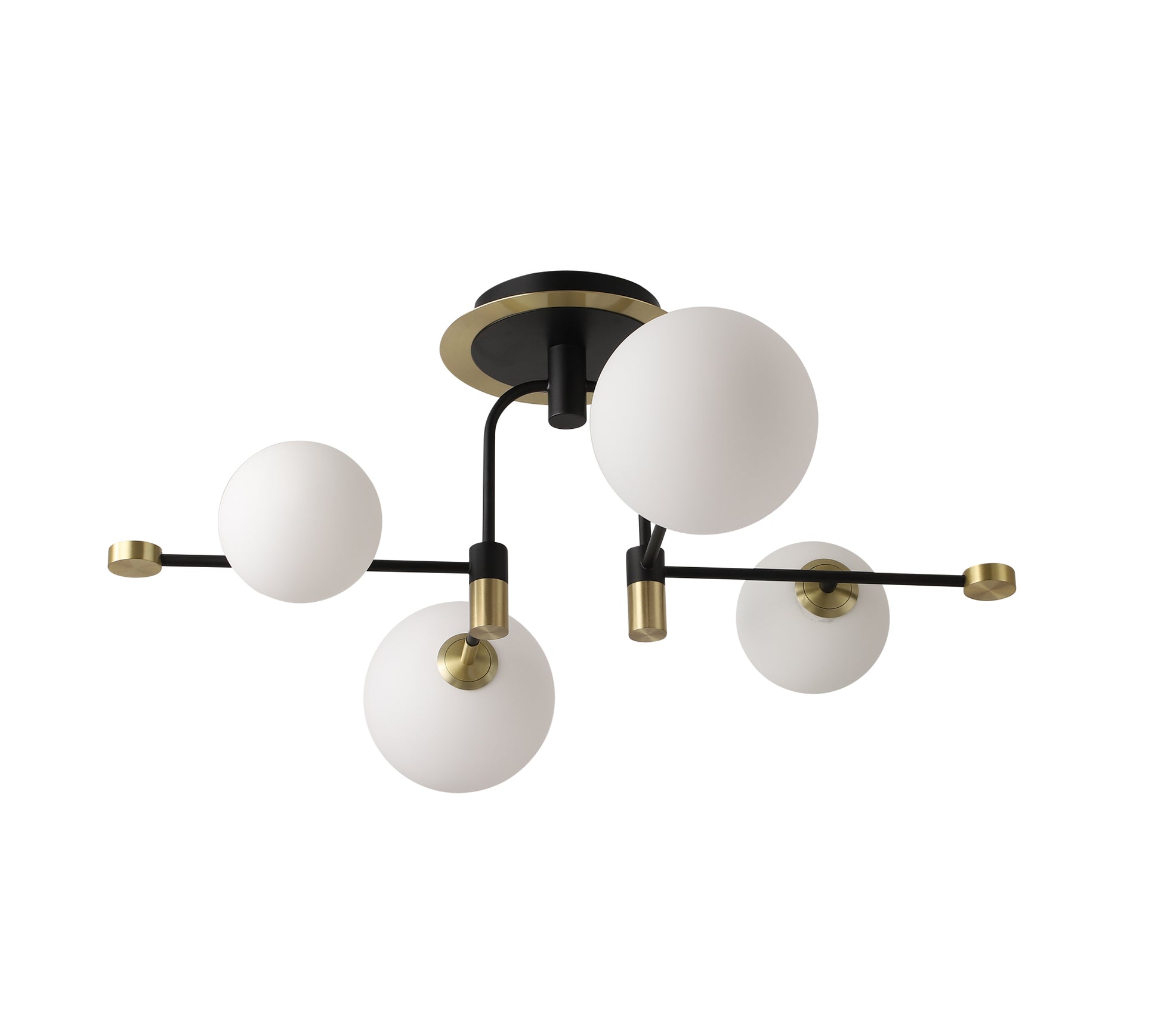 CCC 552-4 ΟΡΟΦΗΣ 4/Φ ΜΑΥΡΟΣ ΣΚΕΛΕΤΟΣ ΜΕ ΧΡΥΣΗ ΛΕΠΤΟΜΕΡΕΙΑ ΚΑΙ ΜΠΑΛΕΣ 4xG9 5W