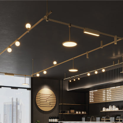 Inlight Φωτιστικό LED 15W 3000K για Chandler Track σε μαύρη απόχρωση D:20,5mx28,3cm (13C-00081)