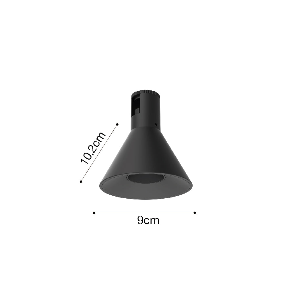Inlight Φωτιστικό LED 7W 3000K για Chandler Track σε μαύρη απόχρωση D:9mx10,5cm (13C-00091)