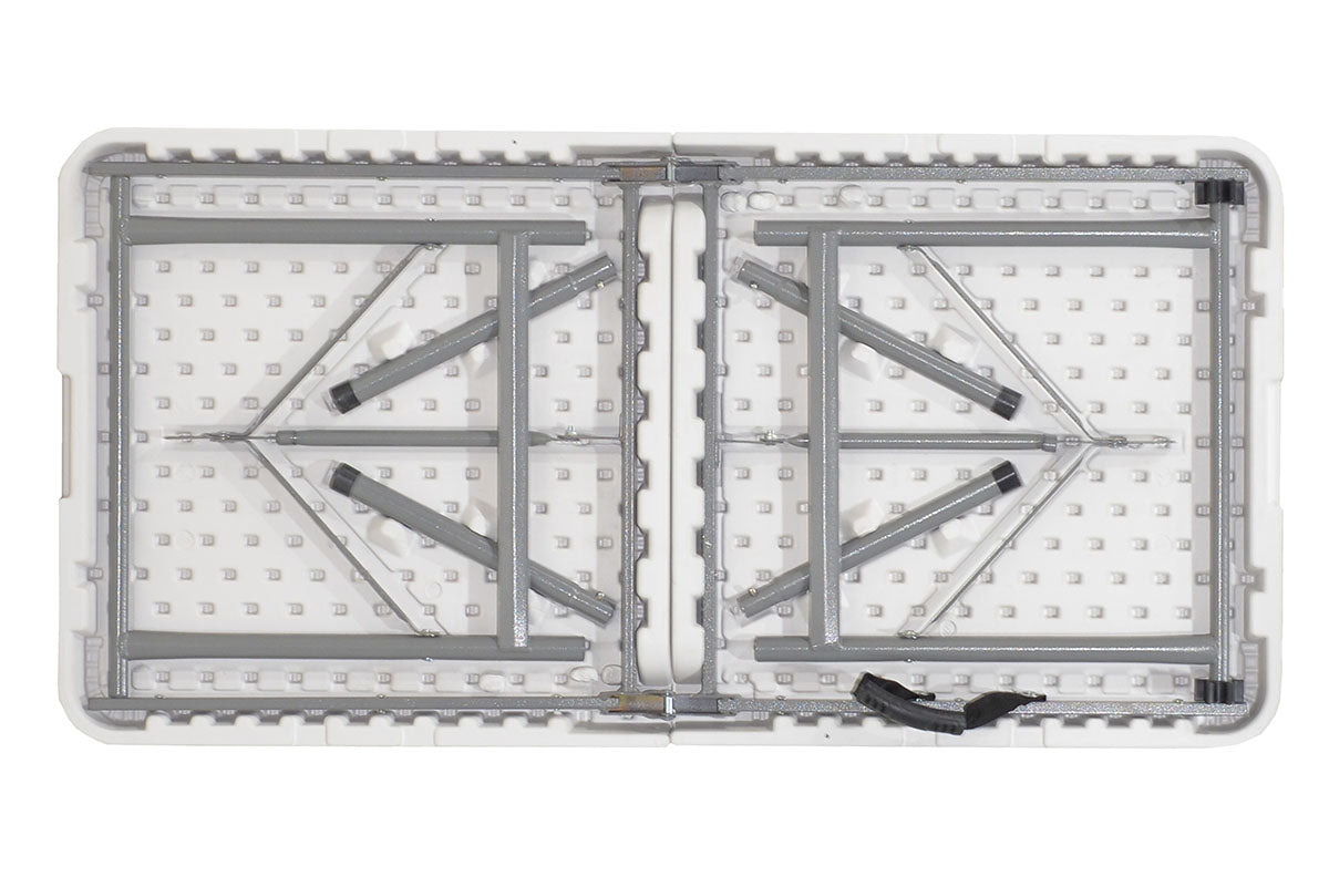 Τραπέζι catering Rodeo pakoworld πτυσσόμενο-βαλίτσα λευκό 122x60x74εκ