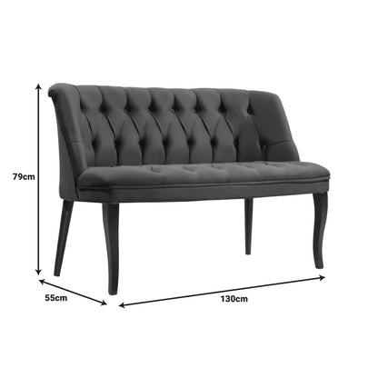 Καναπές Samara pakoworld 2θέσιος βελούδο μπεζ με καρυδί πόδια 130x55x79εκ