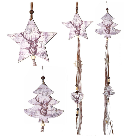 Χριστουγεννιάτικα Ξύλινα Στολίδια 70cm