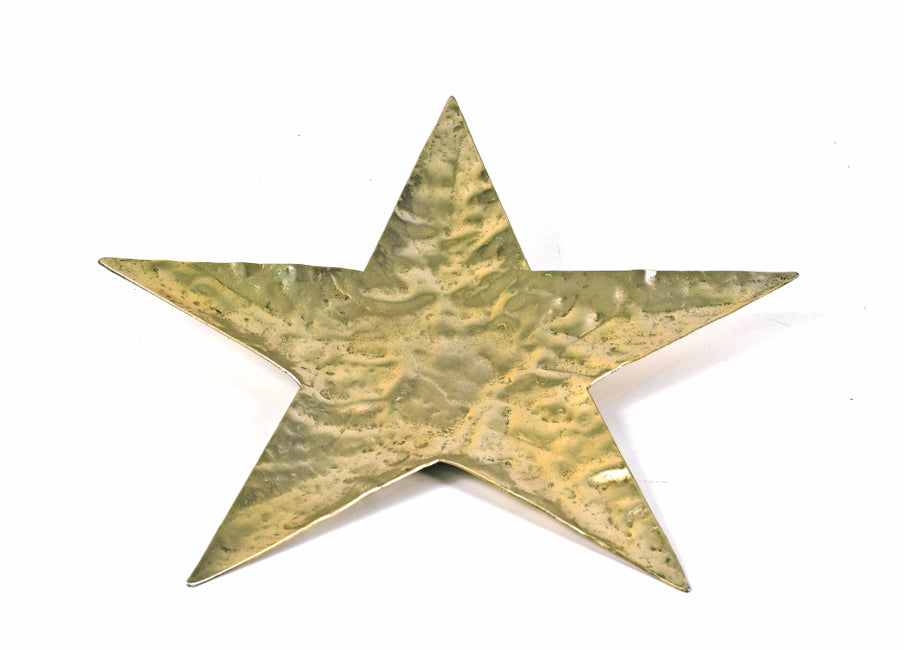 Σφυρήλατη Βάση Αλουμινίου Αστέρι Χρυσό 27cm