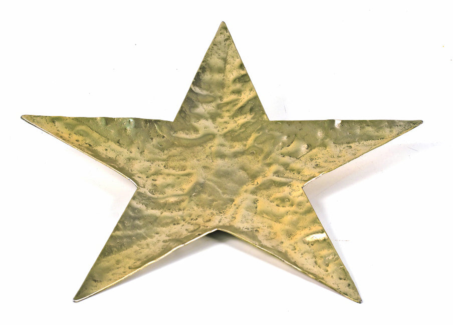 Σφυρήλατη Βάση Αλουμινίου Αστέρι Χρυσό 35cm