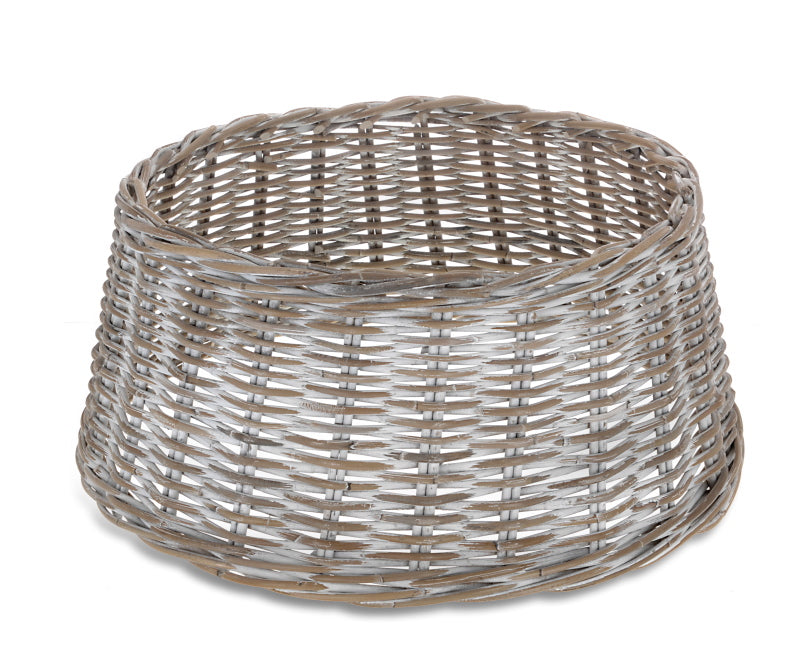 Καλυμα βάσης δέντρου από Rattan Kubu Γκρι/Λευκό 60cm