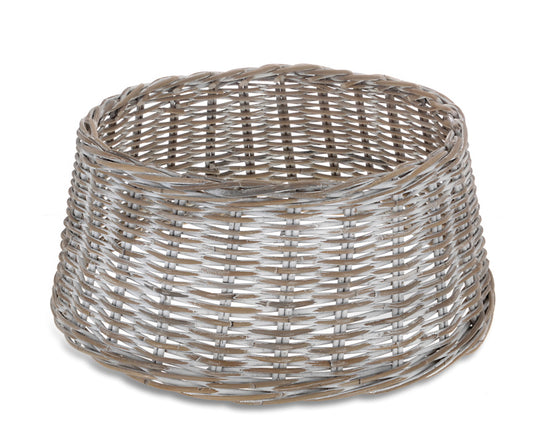 Καλυμα βάσης δέντρου από Rattan Kubu Γκρι/Λευκό 60cm