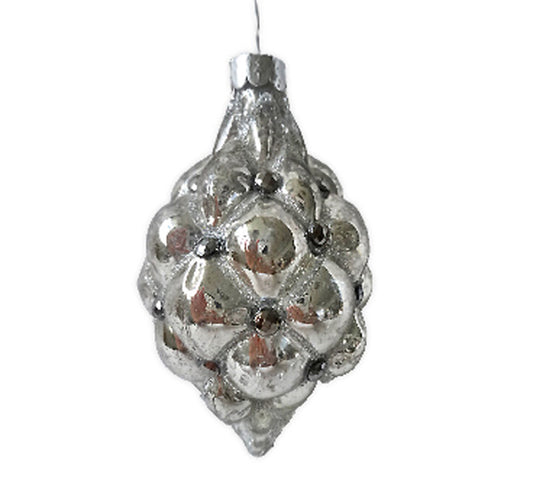 Χριστουγεννιάτικο Στολίδι Ρόμβος μεταλλικη Πέρλα