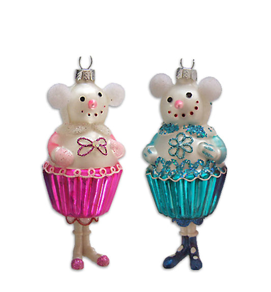 Χριστουγεννιάτικο Στολίδι Ποντικάκι σε 2 χρώματα