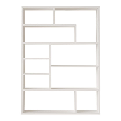 Βιβλιοθήκη Decora pakoworld σε λευκη απόχρωση 90x22x123.6εκ
