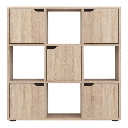 Βιβλιοθήκη Bookel pakoworld σε sonoma απόχρωση 88.5x27.5x89.3εκ
