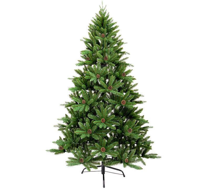 Χριστουγεννιάτικο Δέντρο SWISS PINE & κουκουνάρια 240cm