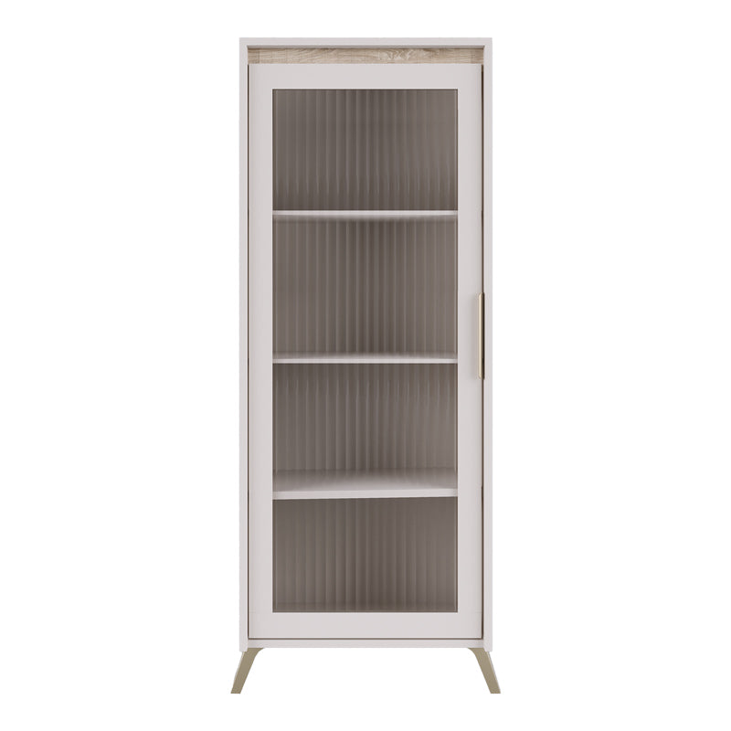 Σύνθετο σαλονιού Belka pakoworld κρεμ με oak 210,6x45x152,6εκ