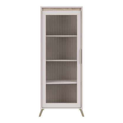 Σύνθετο σαλονιού Belka pakoworld κρεμ με oak 210,6x45x152,6εκ