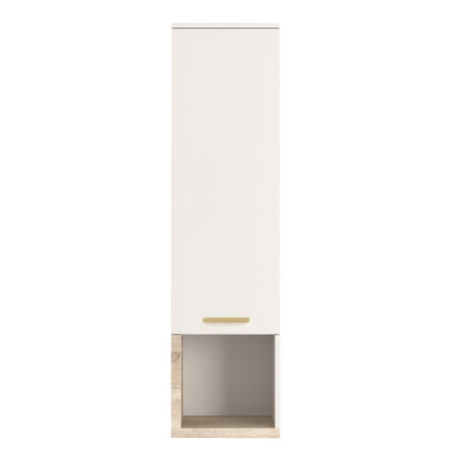 Σύνθετο σαλονιού Norda pakoworld κρεμ με oak 187x40x58.4εκ