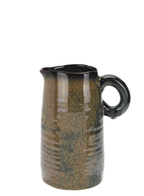 Επισμαλτωμένο βάζο σχ.καράφα 9x17cm