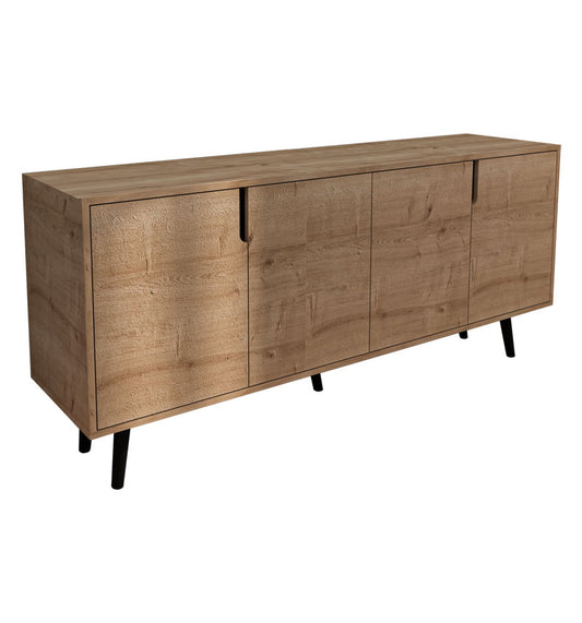 Μπουφές Sennan pakoworld μελαμίνης oak 180x45x80εκ
