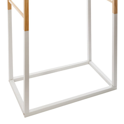 Παιδική κρεμάστρα Holen pakoworld ξύλο πεύκου σε φυσική με λευκή απόχρωση 60x37x100εκ