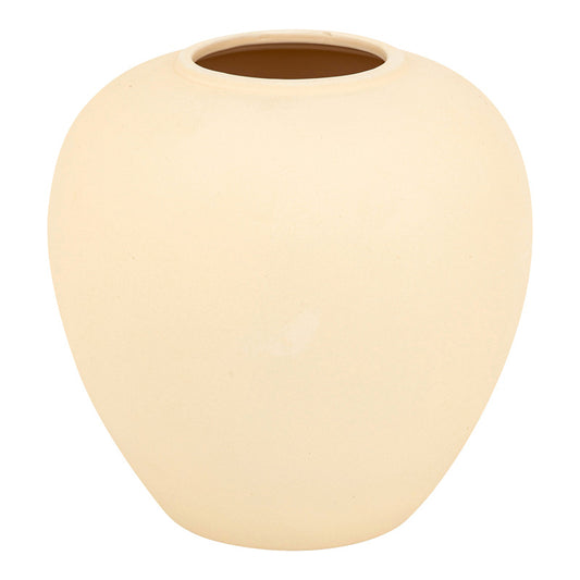 Βάζο Vegen pakoworld κεραμικό σε εκρού απόχρωση Φ22x24εκ