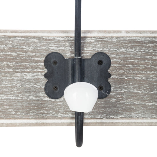 Κρεμάστρα Holden pakoworld mdf σε αντικέ φυσική απόχρωση 19.5x9x60.5εκ