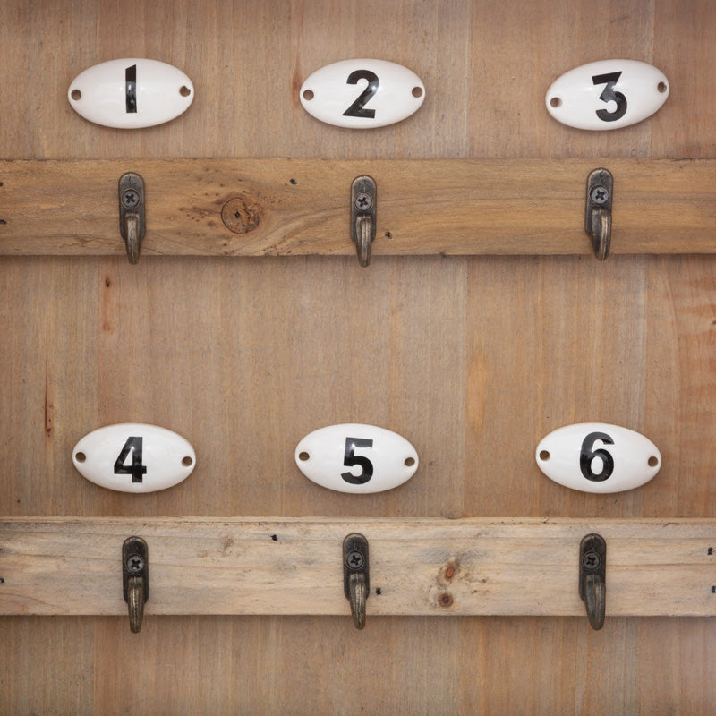 Κλειδοθήκη τοίχου Keledy pakoworld ξύλο ελάτου σε φυσική απόχρωση 26.4x8x38εκ