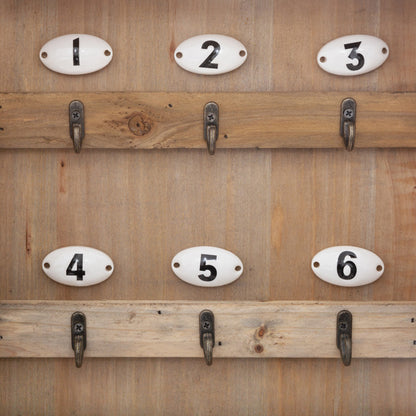 Κλειδοθήκη τοίχου Keledy pakoworld ξύλο ελάτου σε φυσική απόχρωση 26.4x8x38εκ