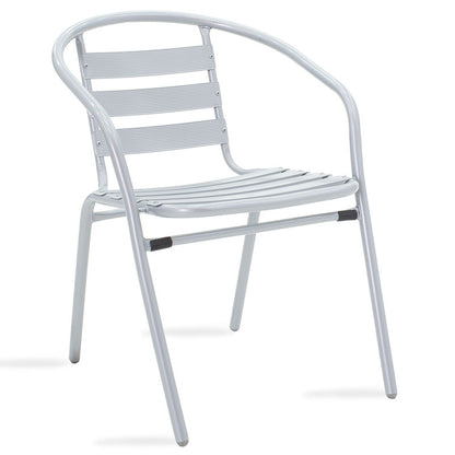 Τραπεζαρία Watson-Tade pakoworld σετ 3τεμ μέταλλο μαύρο-γυαλί Φ60x70εκ