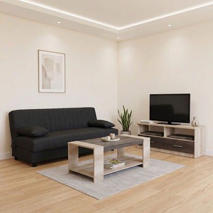 Φοιτητικό πακέτο επίπλων σαλονιού New Living pakoworld σετ 3 τμχ