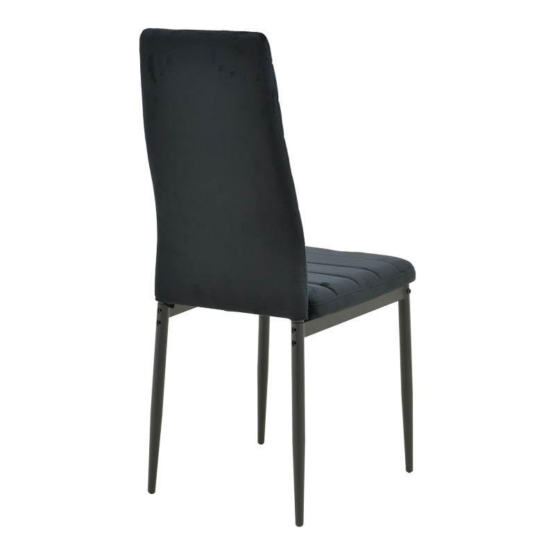 Τραπεζαρία Balou-Parker pakoworld σετ 5τεμ μαύρο Φ100x73εκ