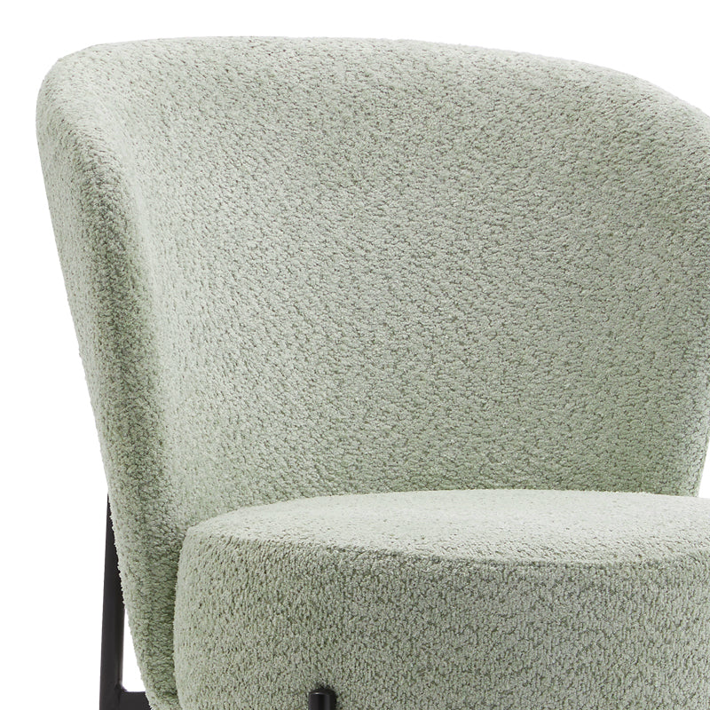 Τραπεζαρία Balou-Houlian pakoworld σετ 3τεμ MDF μαύρο-ύφασμα μέντα Φ80x73εκ