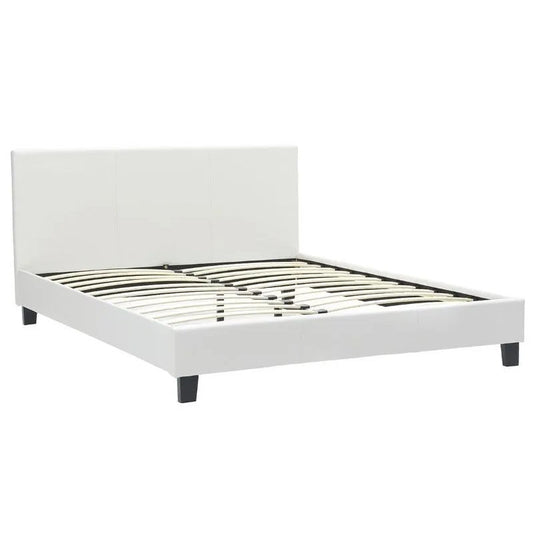 Κρεβάτι με στρώμα Nevil-Dreamer pakoworld pu λευκό 150x200εκ
