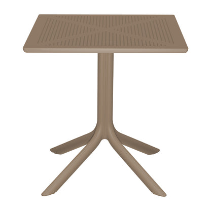 Τραπεζαρία Groovy Hush pakoworld σετ 3τεμ cappuccino PP 60x60x76εκ