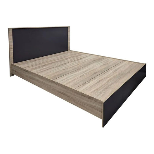 Κρεβάτι με στρώμα Athos-Nemesis pakoworld sonoma-ανθρακί 160x200εκ