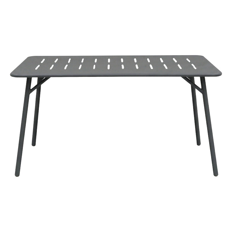 Τραπεζαρία Moraja Deraby pakoworld σετ 5τεμ μαύρο μέταλλο 140x80x72εκ